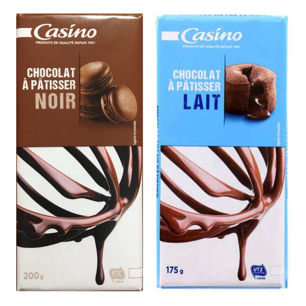 Socola làm bánh Casino 200g  sữa đen - Casino Dessert Tablette de chocolat