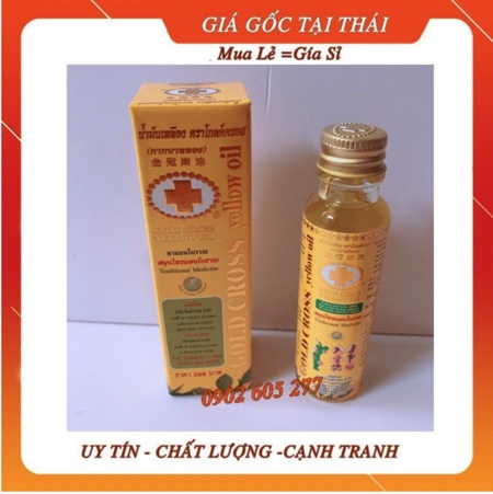 6chai dầu thảo dược thái lan thập tự vàng dầu thập tự vàng thái lan dầu thập tự vàng 24ml