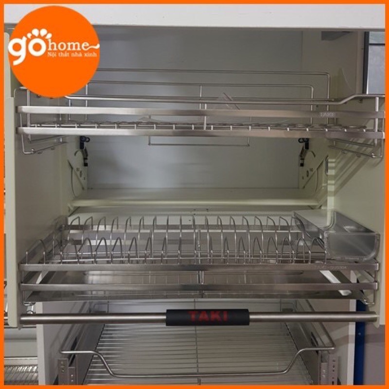 Giá bát nâng hạ tủ bếp inox 304 cao cấp chính hãng