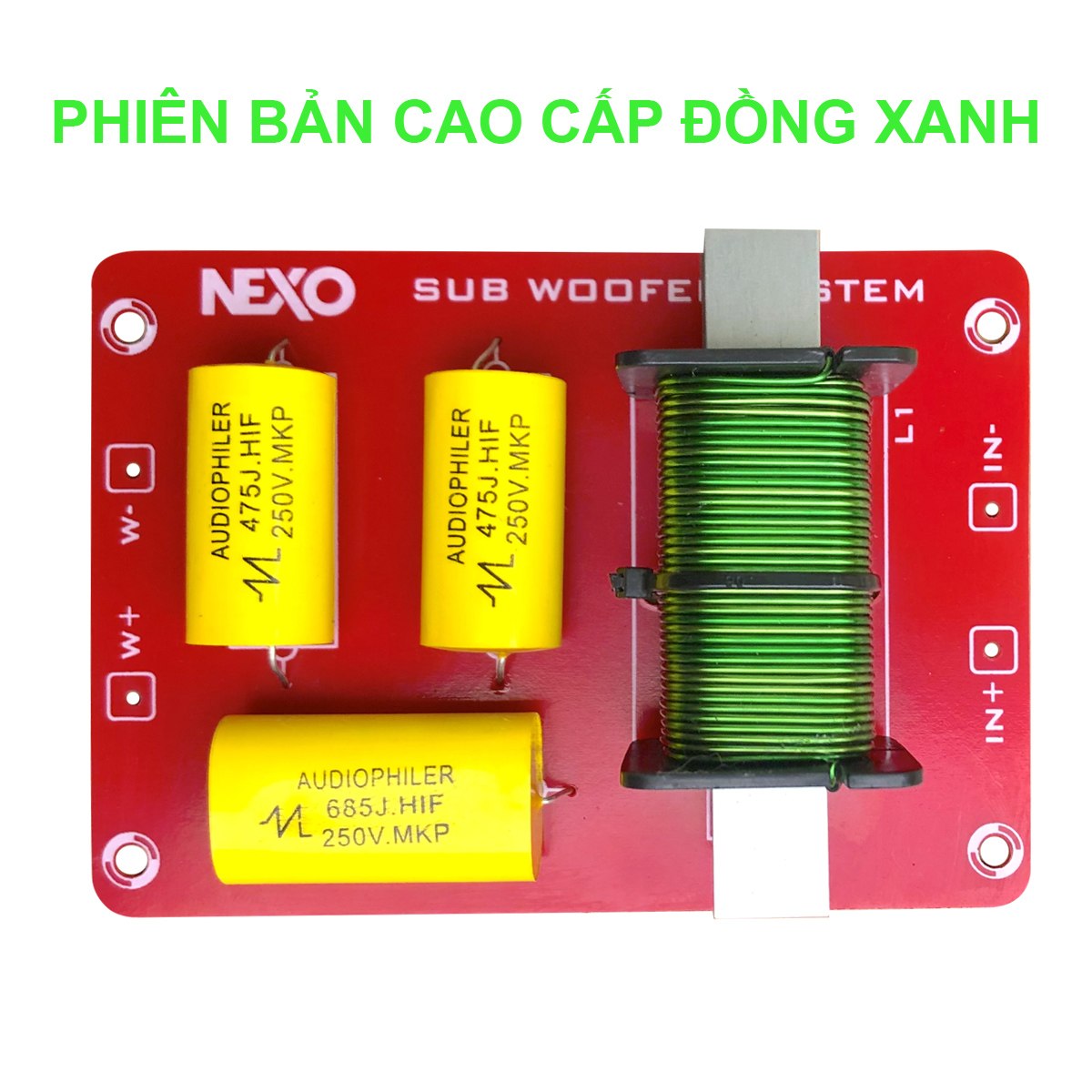 Mạch phân tần sub nexo dùng cho loa sub sân khấu - dùng 100% tụ audiophiler chất lượng cao - sub woofer - loa siêu trầm - sub hơi - sub san khấu - loa sub