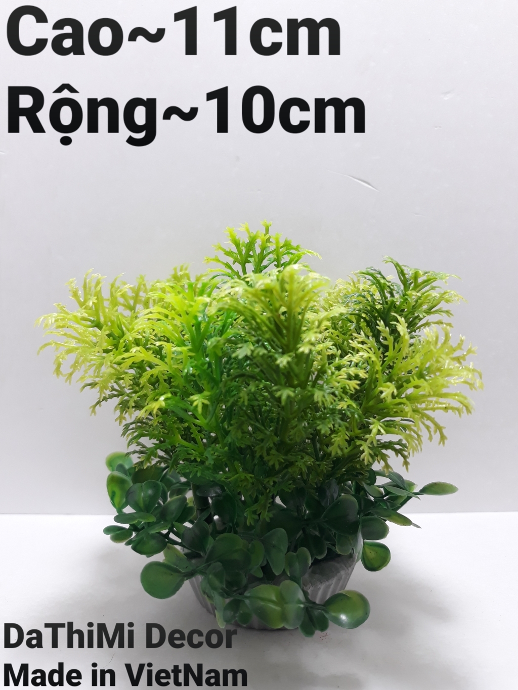 Cây cỏ nhựa , cây rong nhựa 2 tầng trang trí hồ cá, bể cá, tiểu cảnh, bàn làm việc, bàn học.