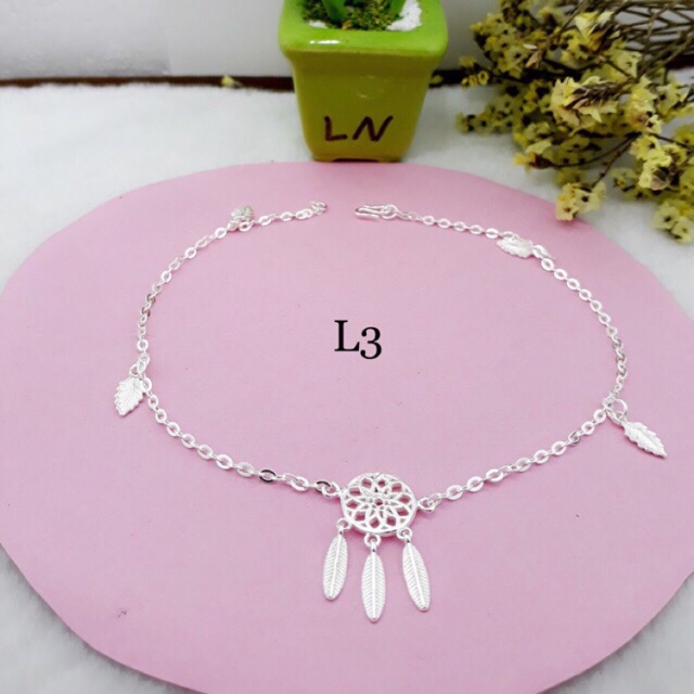 Lắc chân nữ bạc ta dream catcher xinh xắn - THJ Cam kết bạc chuẩn, giá tốt kèm bảo hành