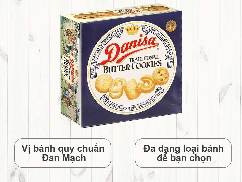 Bánh quy bơ Danisa hộp 681g