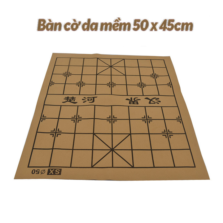 Bàn cờ tướng da PU mềm size lớn 50cm