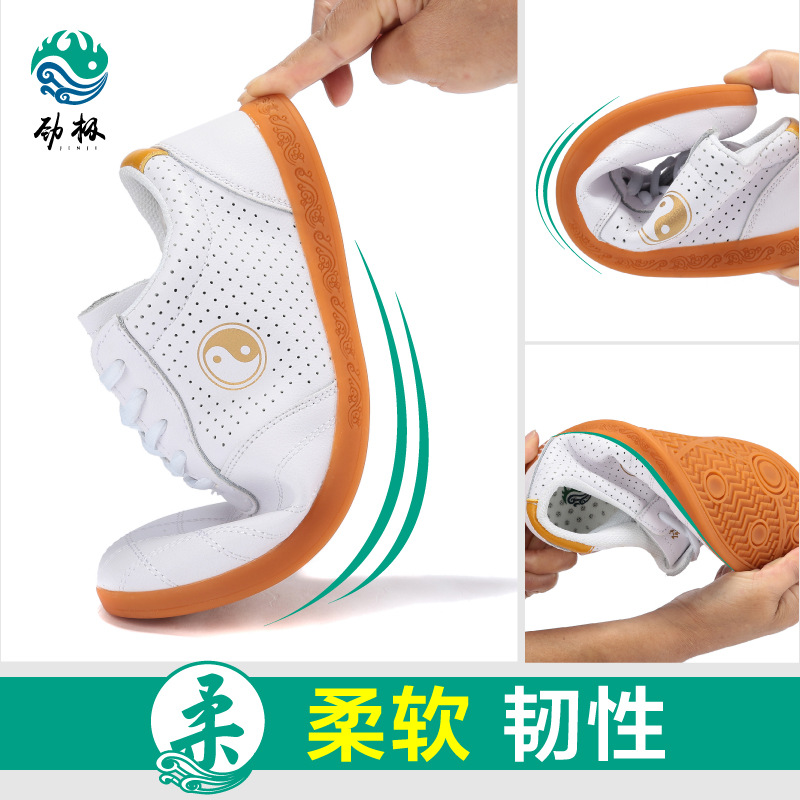 dfsa Giày Thái Cực Được Lựa Chọn Cẩn Thận, Giày Võ Thuật Chống Trượt Nữ Thoáng Khí Làm Mới Da Bò, Giày Taekwondo, Đế Gân Bò Nam, Nhà Sản Xuất Bán Buôn gfa