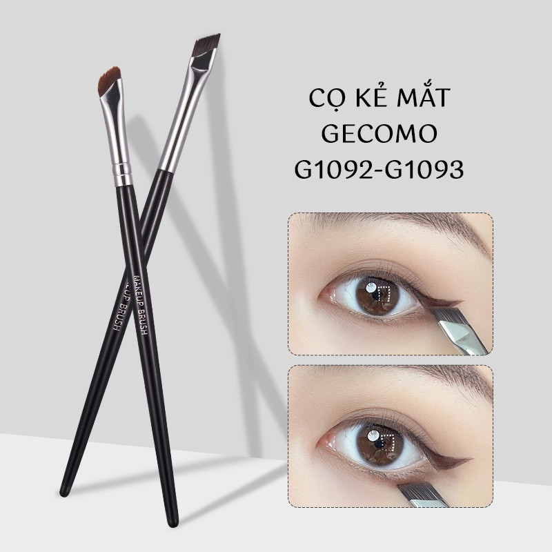  Cọ kẻ mắt cọ kẻ lông mày đầu vát GECOMO G1092 G1093 Eyeliner makeup brush cọ trang điểm dễ sử dụng   MÃ 13  