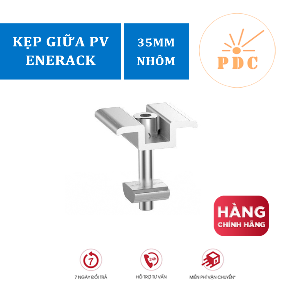 Kẹp giữa tấm pin năng lượng mặt trời - Kẹp biên enerack 35mm