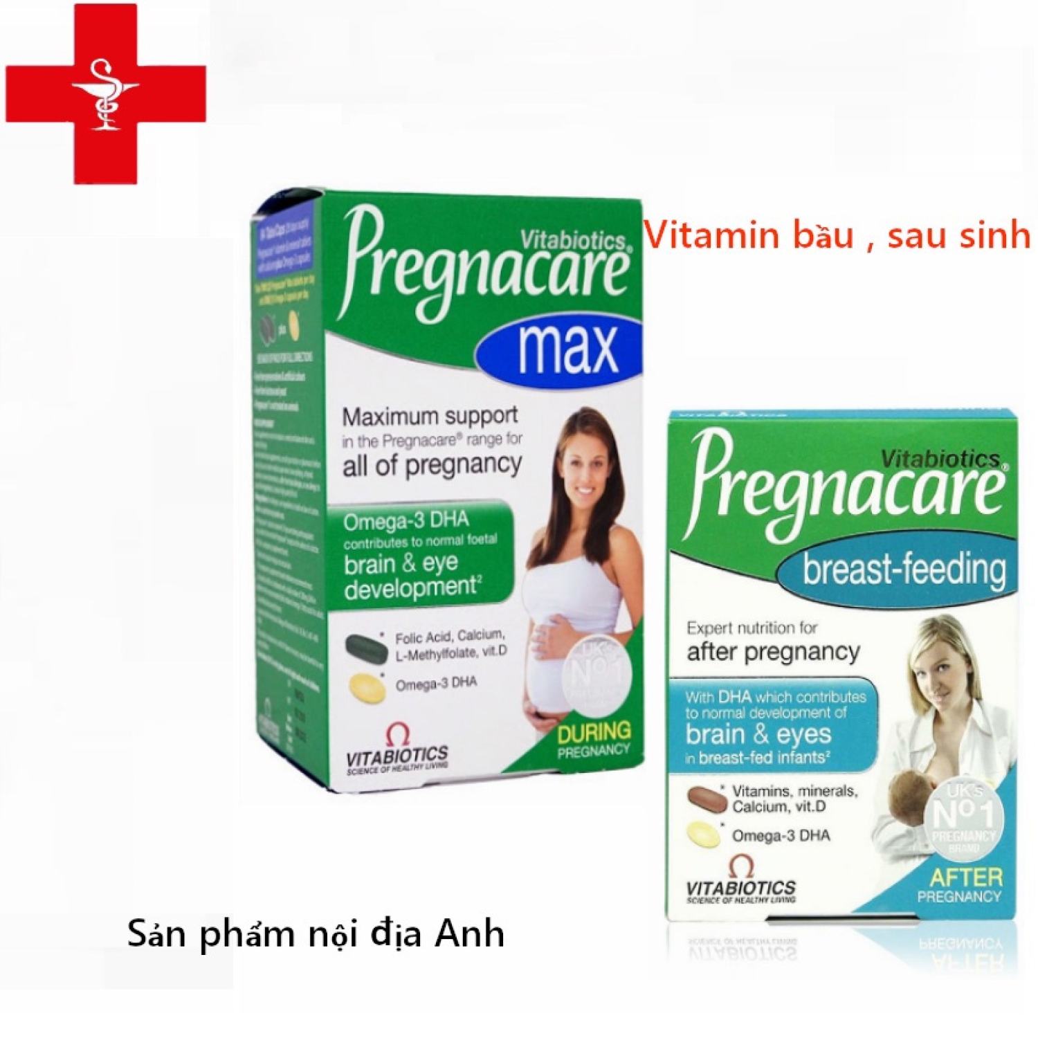 Vitamin Bầu Pregnacare Max và Breast Feeding