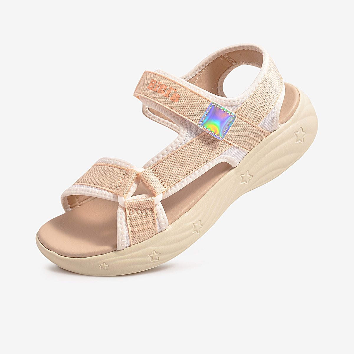 [Hoàn Xu] GIÀY SANDAL QUAI HẬU HỌC SINH BÉ GÁI BITI'S BEG003300 (KEM + TRẮNG) - BITIS