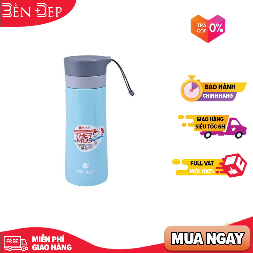 Phích giữ nhiệt elmich inox 304 420ml el7917