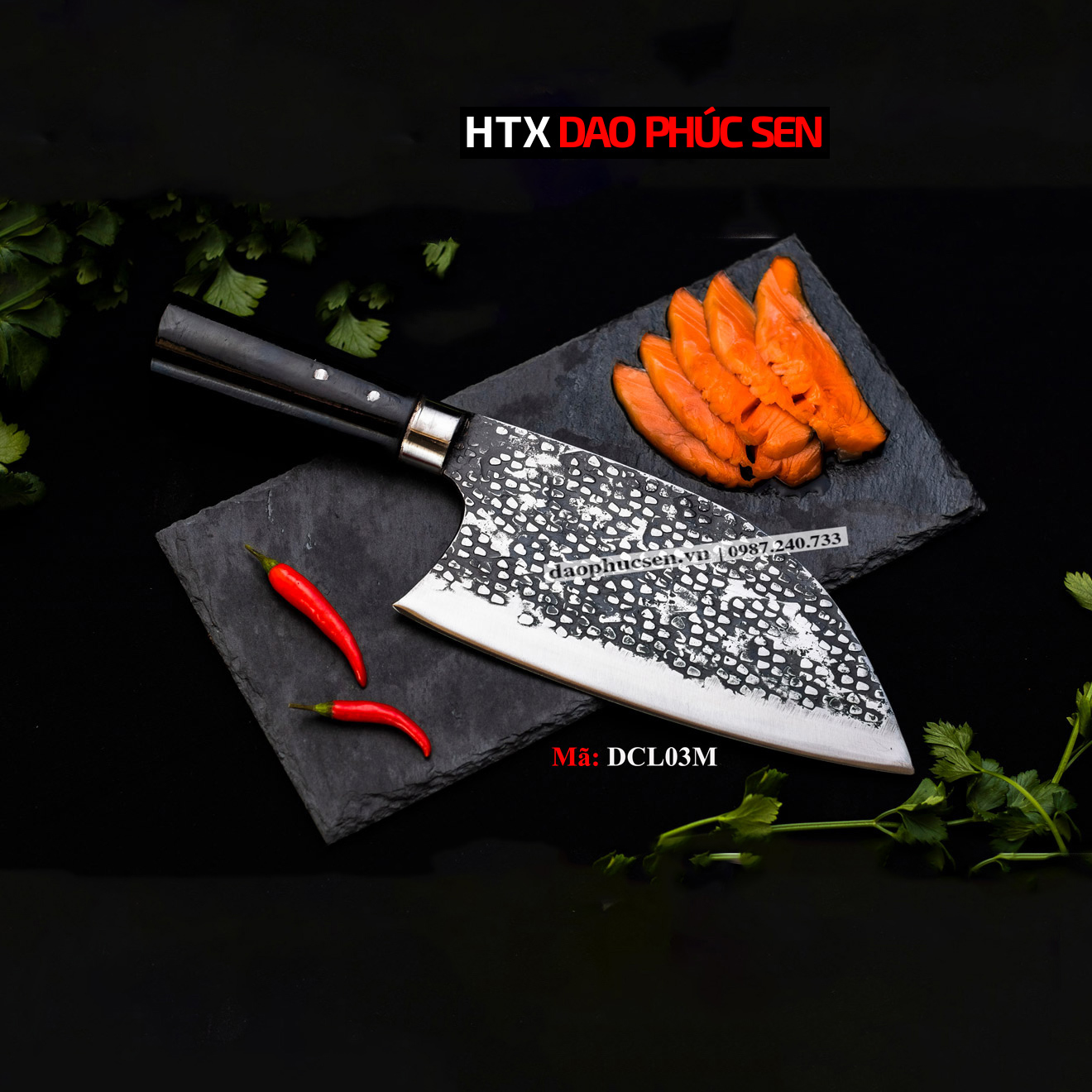 Dao chặt phúc sen serbian cleaver knife