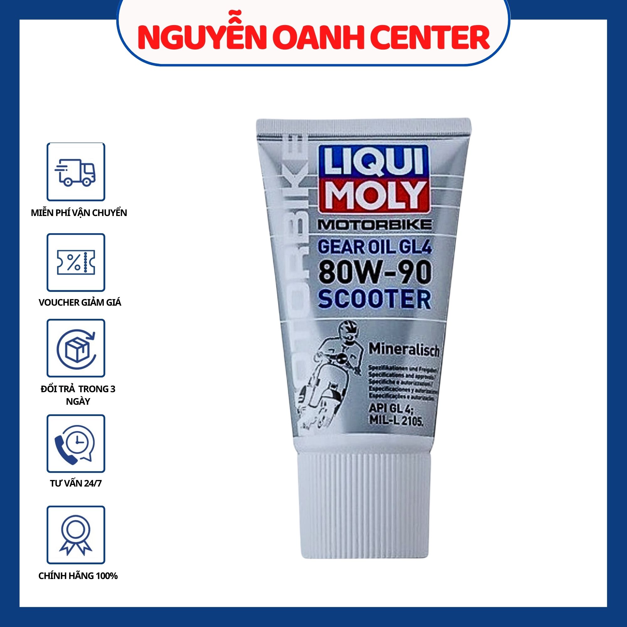 Nhớt láp cao cấp cho xe tay ga Liqui Moly 80W90 150ml hàng cao cấp