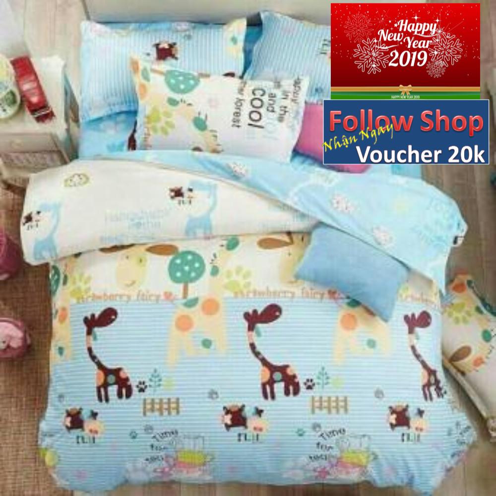 Bộ Chăn Ga Gối 4 Món Siêu Rẻ (Cỡ 1m6x2m)