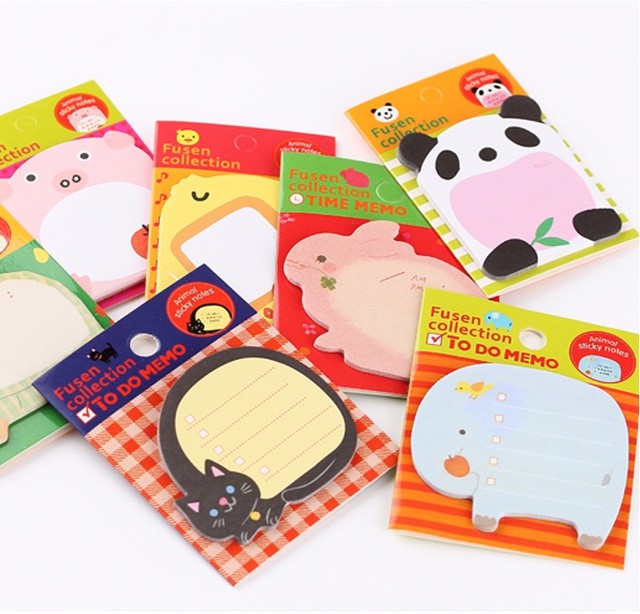 Giấy note động vật xinh xắn