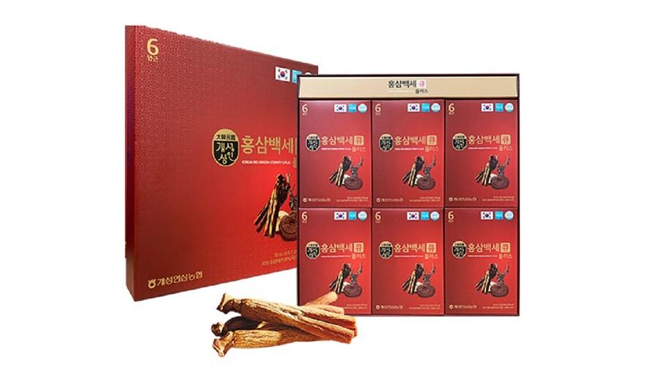 [Siêu Sale] Hồng sâm nước nhung hươu 6 tuổi Q Plus Hàn Quốc hộp 30 gói tặng kèm túi đựng