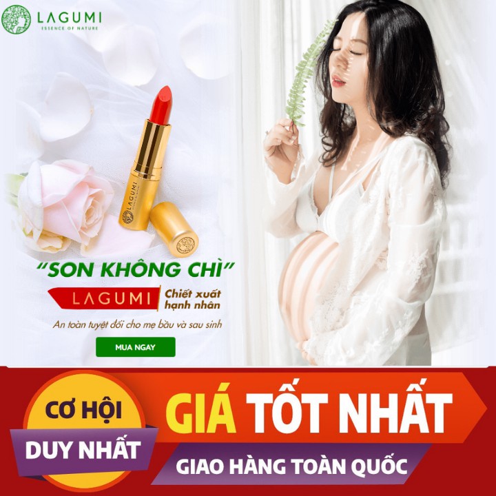 Son hạnh nhân Lagumi chính hãng không chì dành cho mẹ bầu