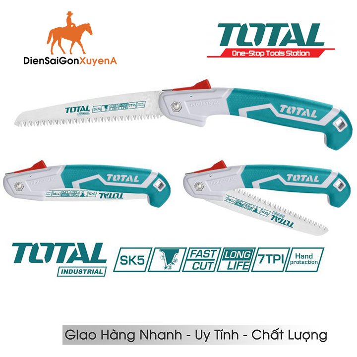 Cưa tay dạng xếp 7inch 180mm total thfsw18026 - total thfsw18026