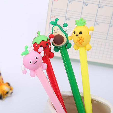Combo 4 bút bi nước hoa quả cute mix mẫu