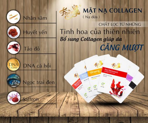 Mặt Nạ Dưỡng Trắng Collagen tinh chất dừa tươi lên men