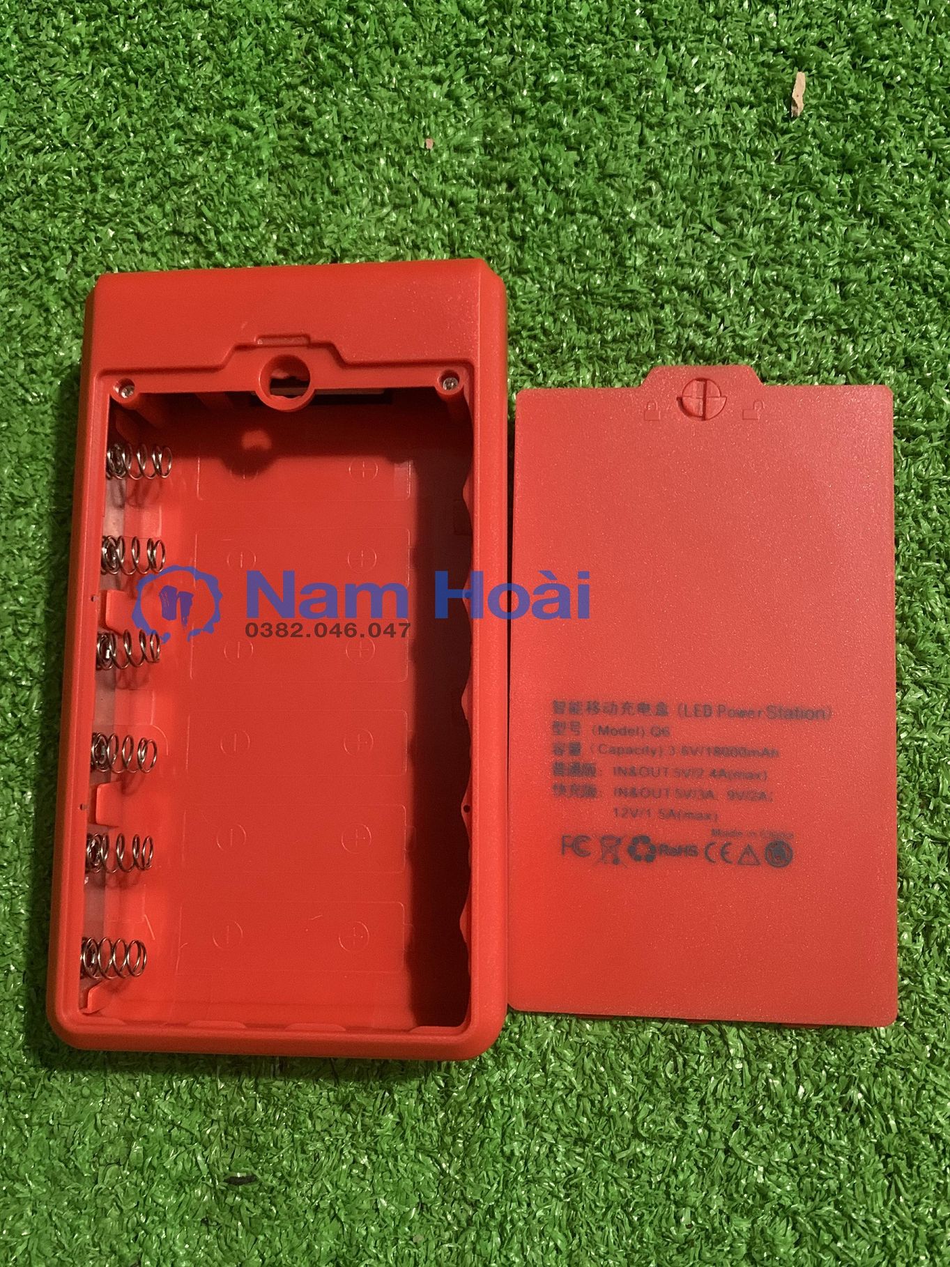 [HCM]Mạch Sạc dự phòng 2A + Box 6 cell pin 18650 không hàn PWB206 - KHÔNG CÓ PIN (Nhắn tin cho shop màu quý khách yêu cầu)