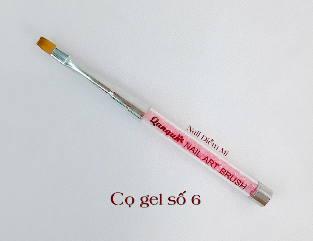 Cọ đắp gel cán đá hồng số 6