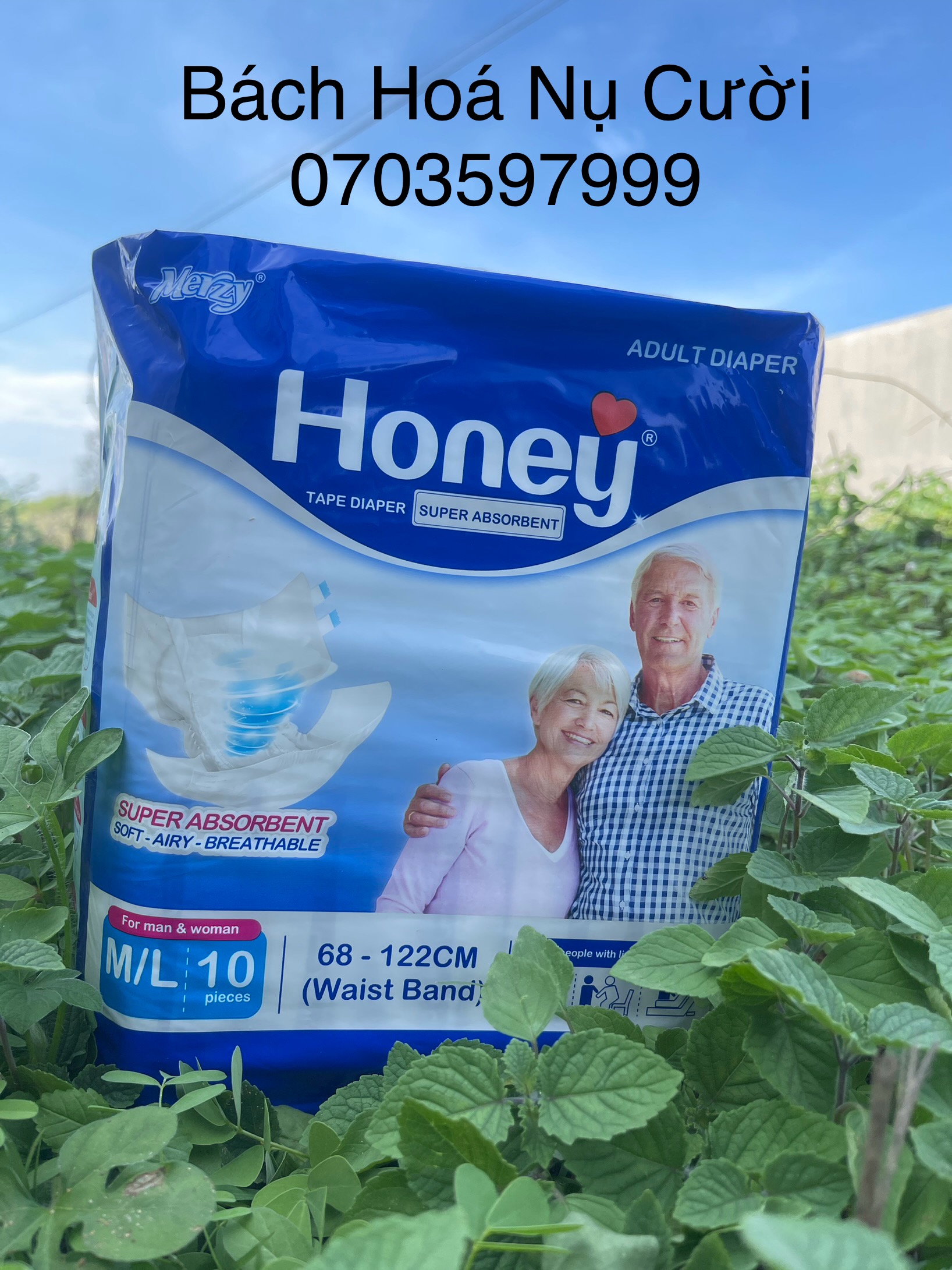 Tả dán người già Honey size M/L