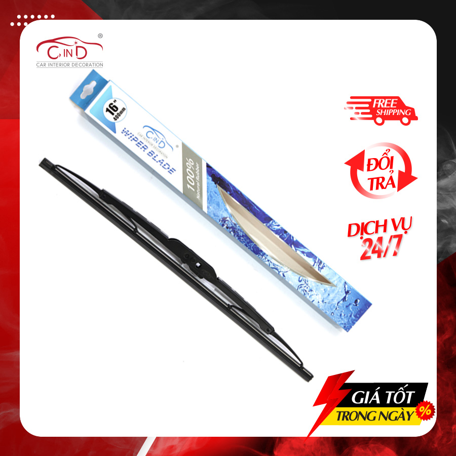 Gạt mưa gọng sắt cind 406 - nhập khẩu chính hãng