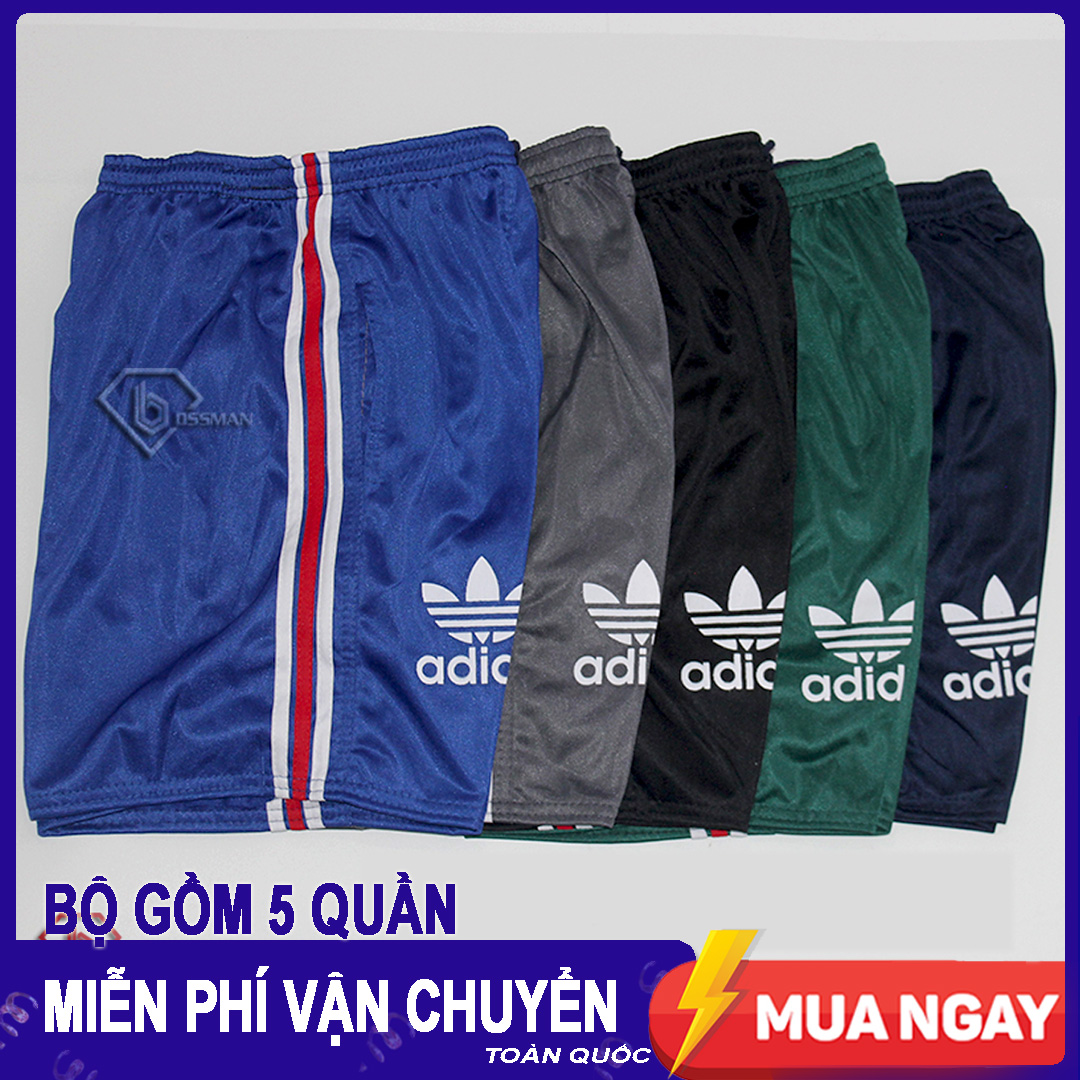 Combo 5 Quần đùi nam thể thao 3 Line - Có túi