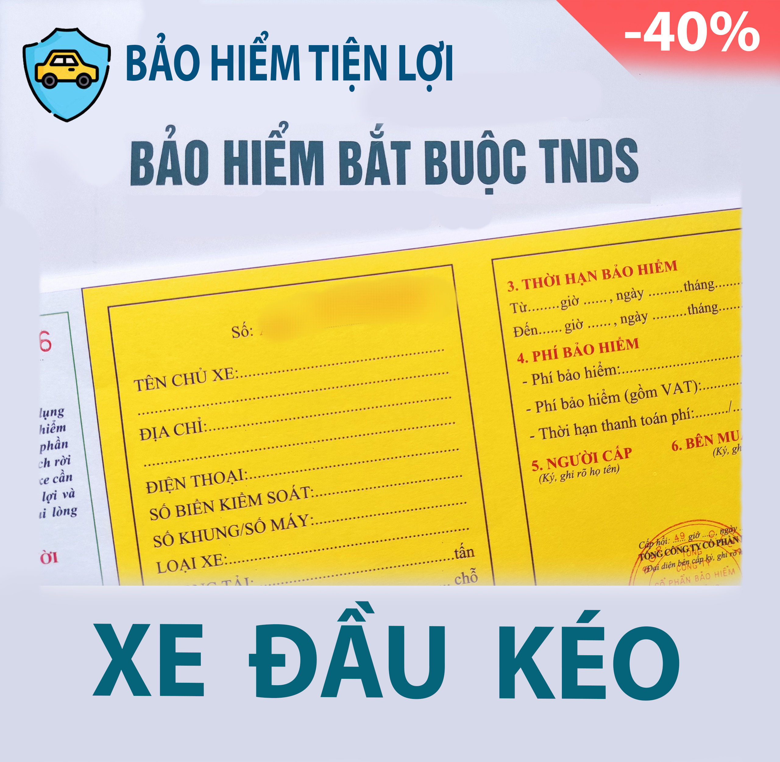 Bảo hiểm ô tô xe đầu kéo TNDS bắt buộc