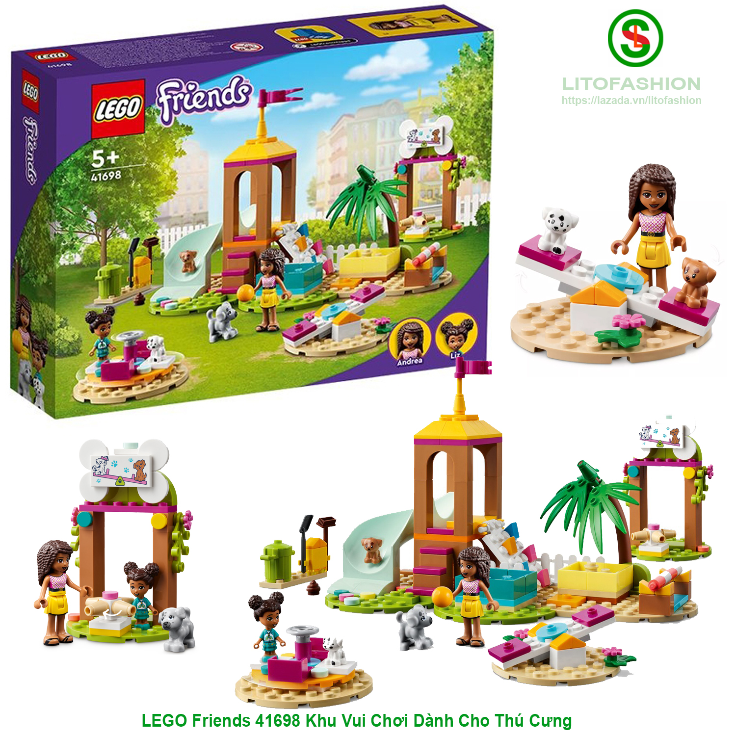 Lego friends 41698 khu vui chơi dành cho thú cưng