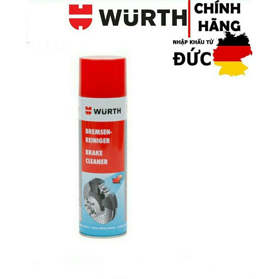 Vệ sinh bố thắng wurth 500ml