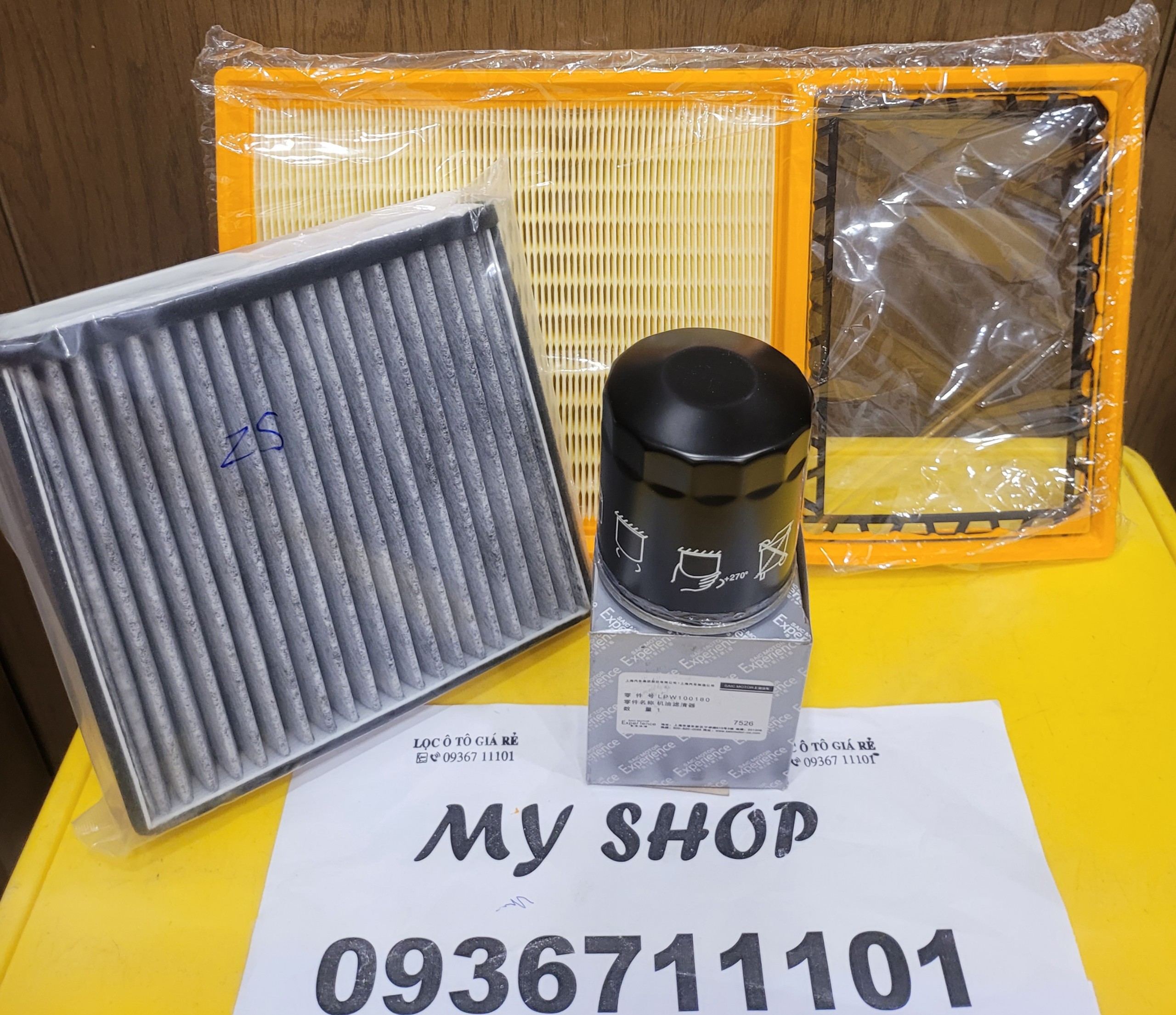 Combo lọc động cơ mg zs lọc điều hòa mg zs than hoạt tính lọc dầu mg zs