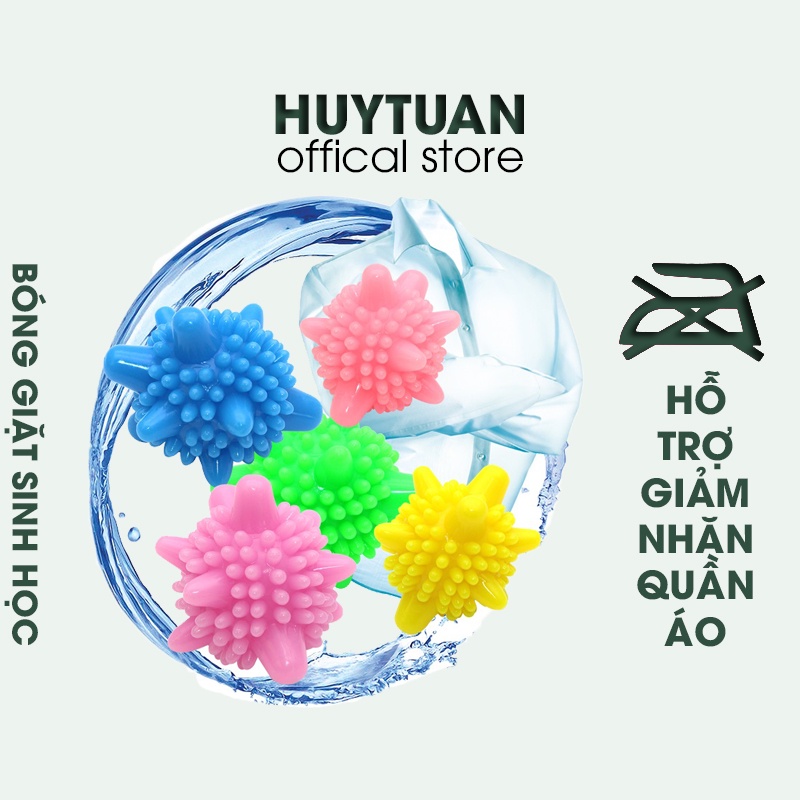 Bóng giặt sinh học cao cấp siêu sạch, đồ dùng giặt giũ, vệ sinh quần áo, làm sạch quần áo, (BGM01) Tuancua