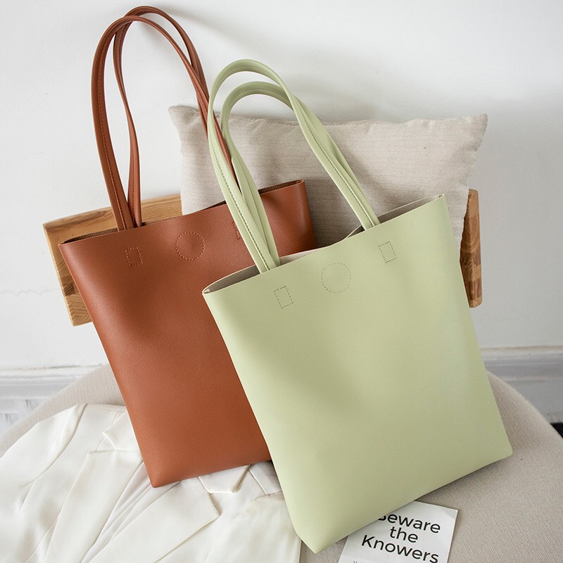 💖 GIÁ SẬP SÀN 💖 Túi Tote Da cho Nữ T060 xách tay đeo chéo phù hợp công sở đi học cỡ lớn vừa A4