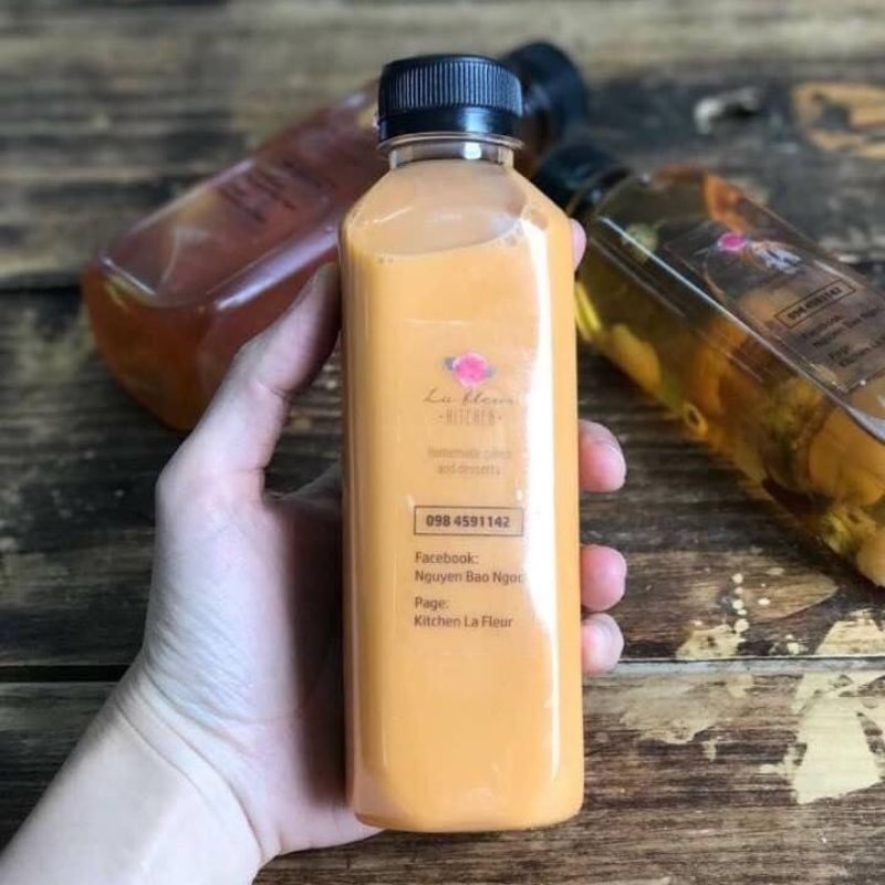 50 chai 250ml pet kèm nắp đựng nước ép, trà sữa....