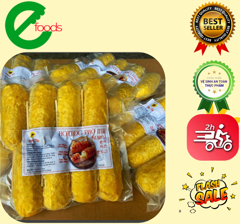 Hotdog phô mai khay 500g giòn ngon