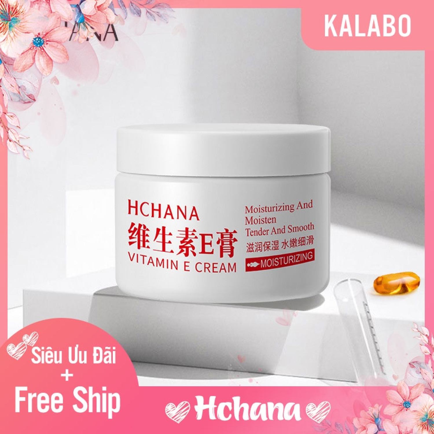 Kem dưỡng vitamin e hchana sáng da cấp ẩm