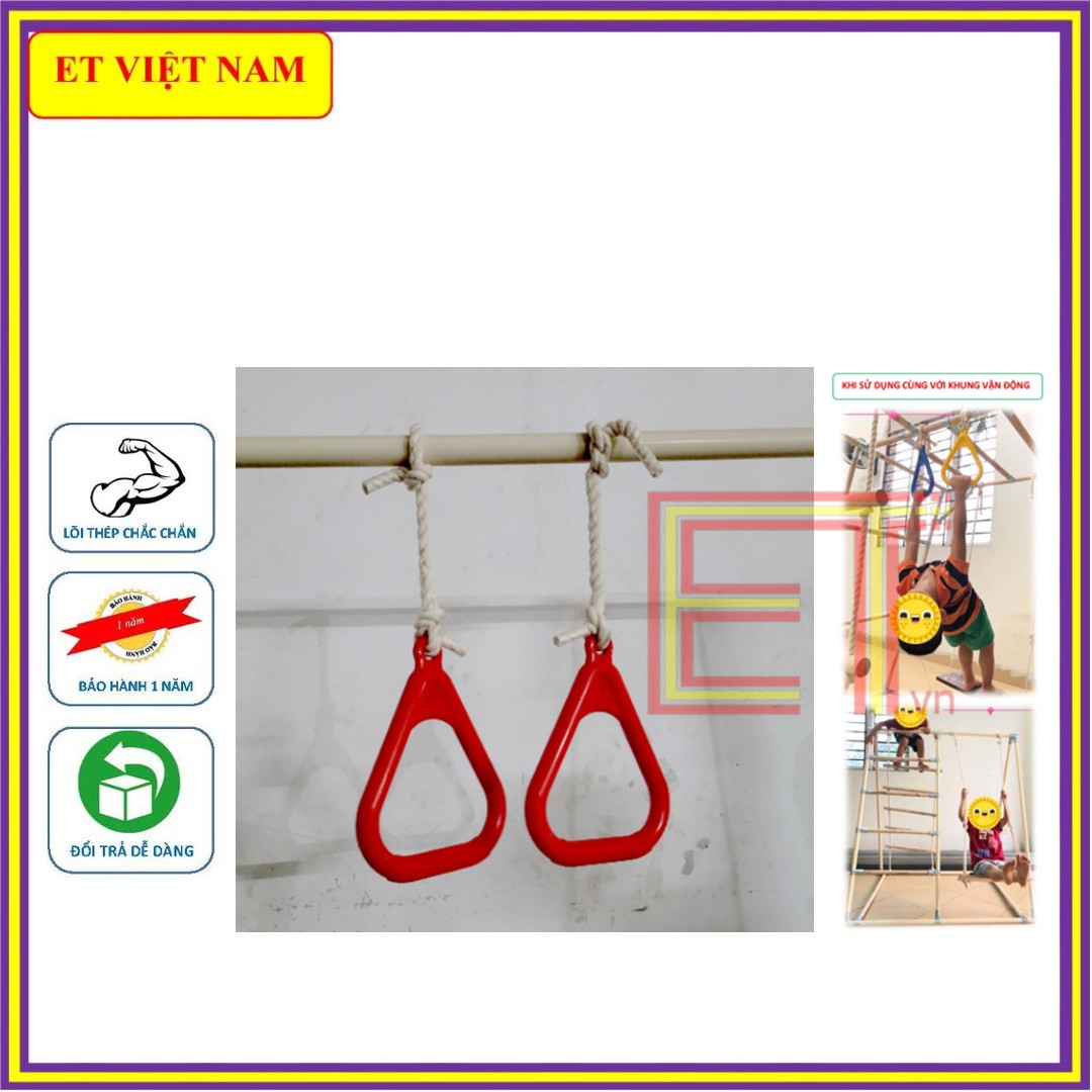 Vòng đu tay. Tay đu vận động cơ bắp nhập khẩu Cao cấp 2 chiếc kèm dây