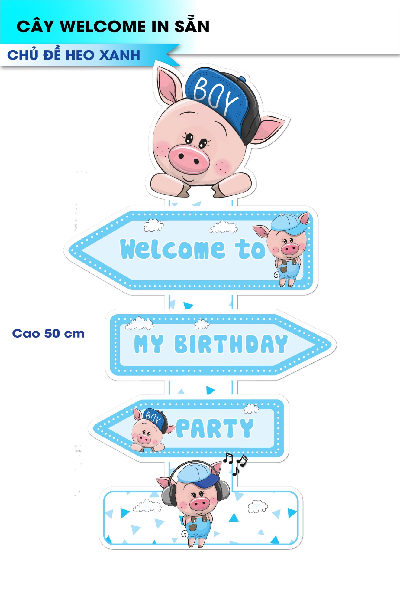 Cây welcome in sẵn