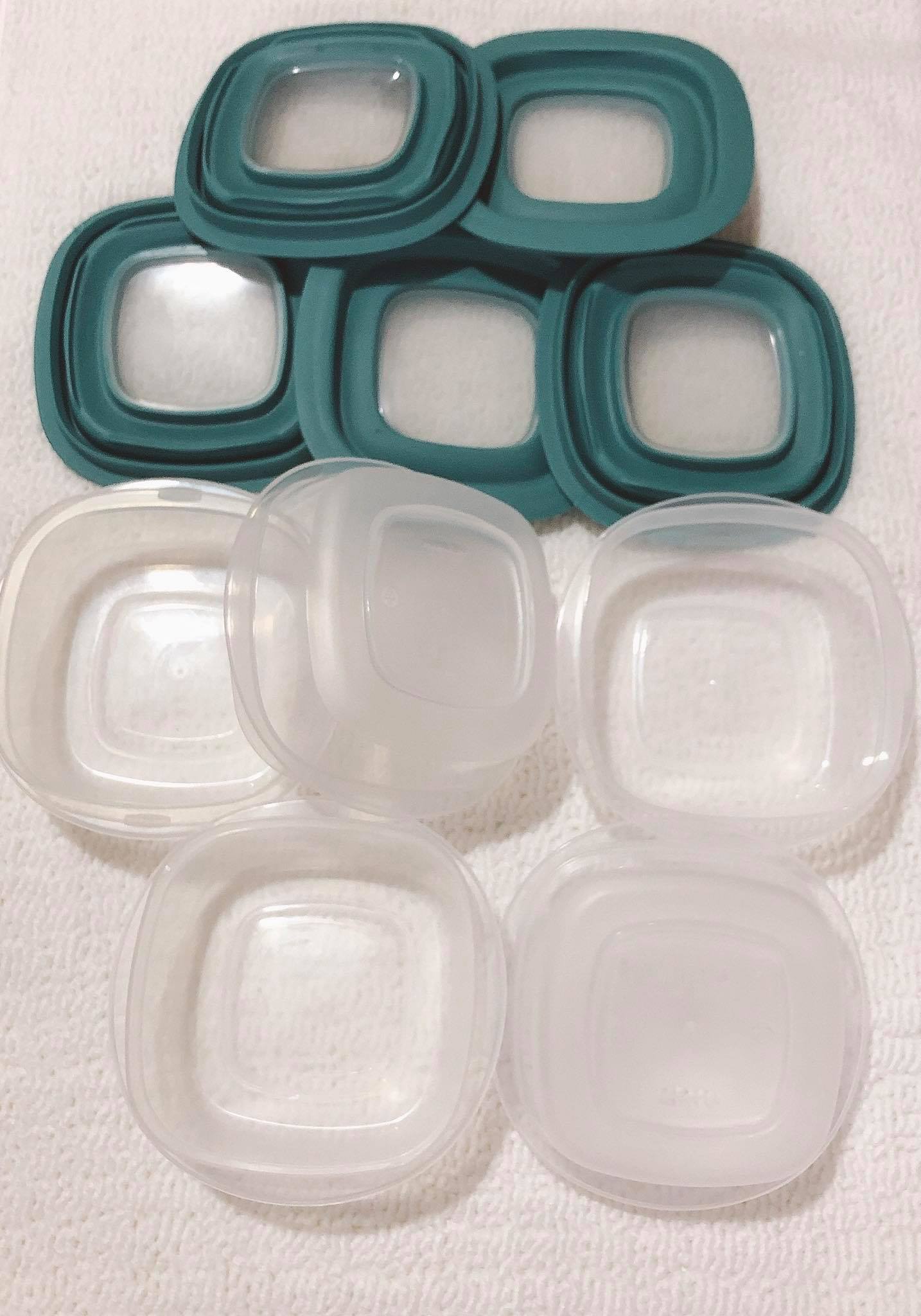 Combo 5 hộp nhựa đựng thực phẩm rubbermaid easy find lids 296ml