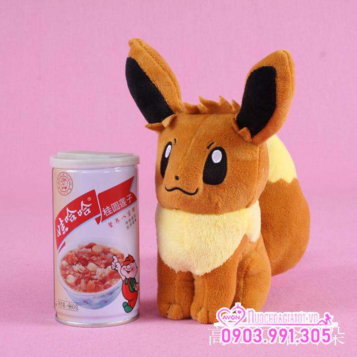 [HCM]TẶNG TÚI QUÀ - GẤU BÔNG POKEMON GO EEVEE EIEVUI MÀU NÂU 20CM