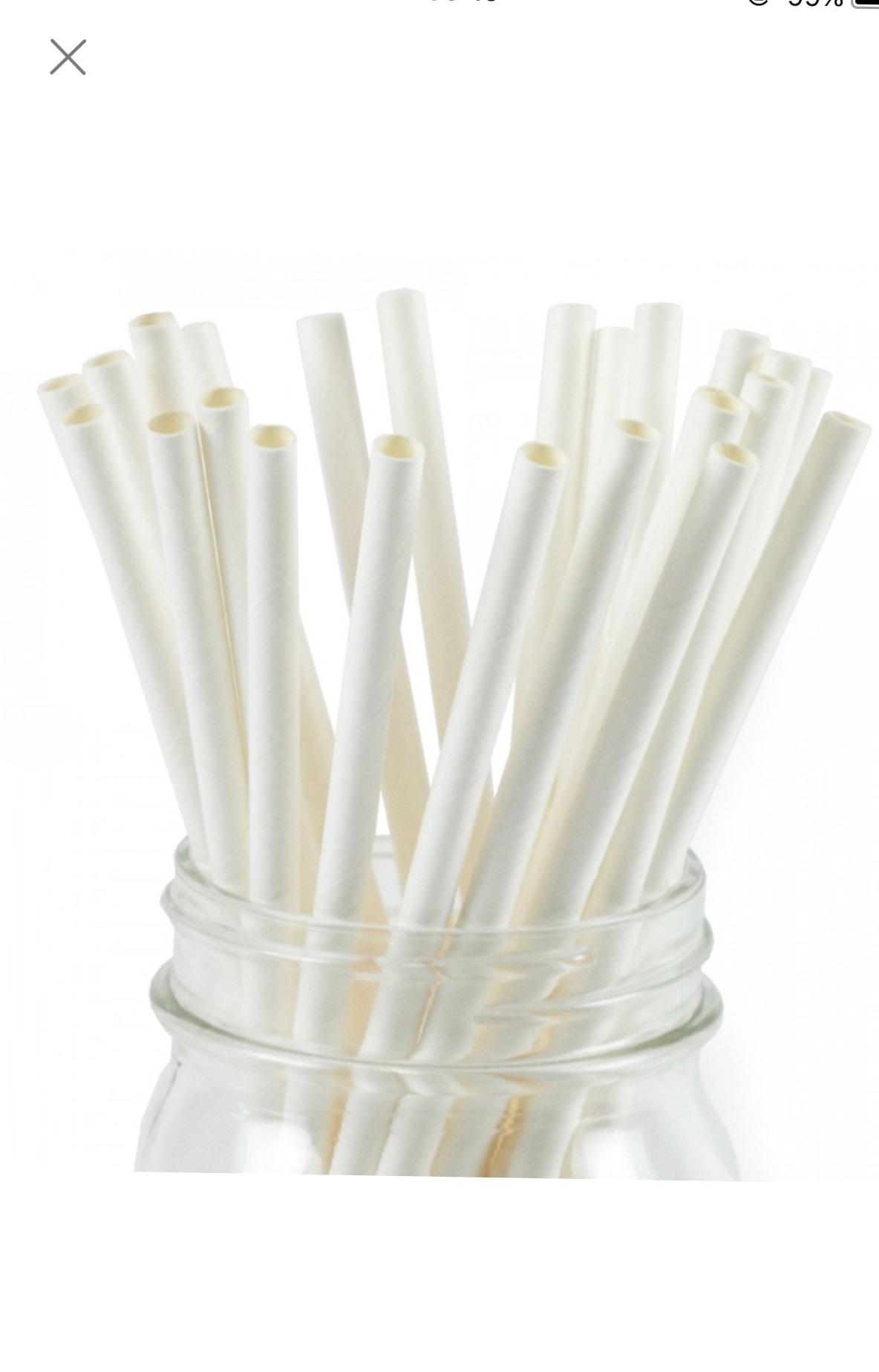 [HCM]Ống hút giấy phi 8  (100 ống / 1 túi)