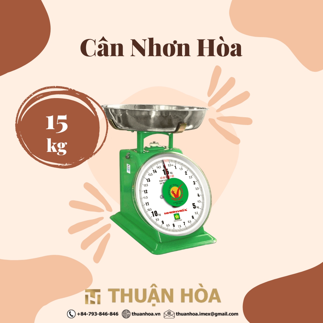 Cân đồng hồ lò xo nhơn hòa 15 kg