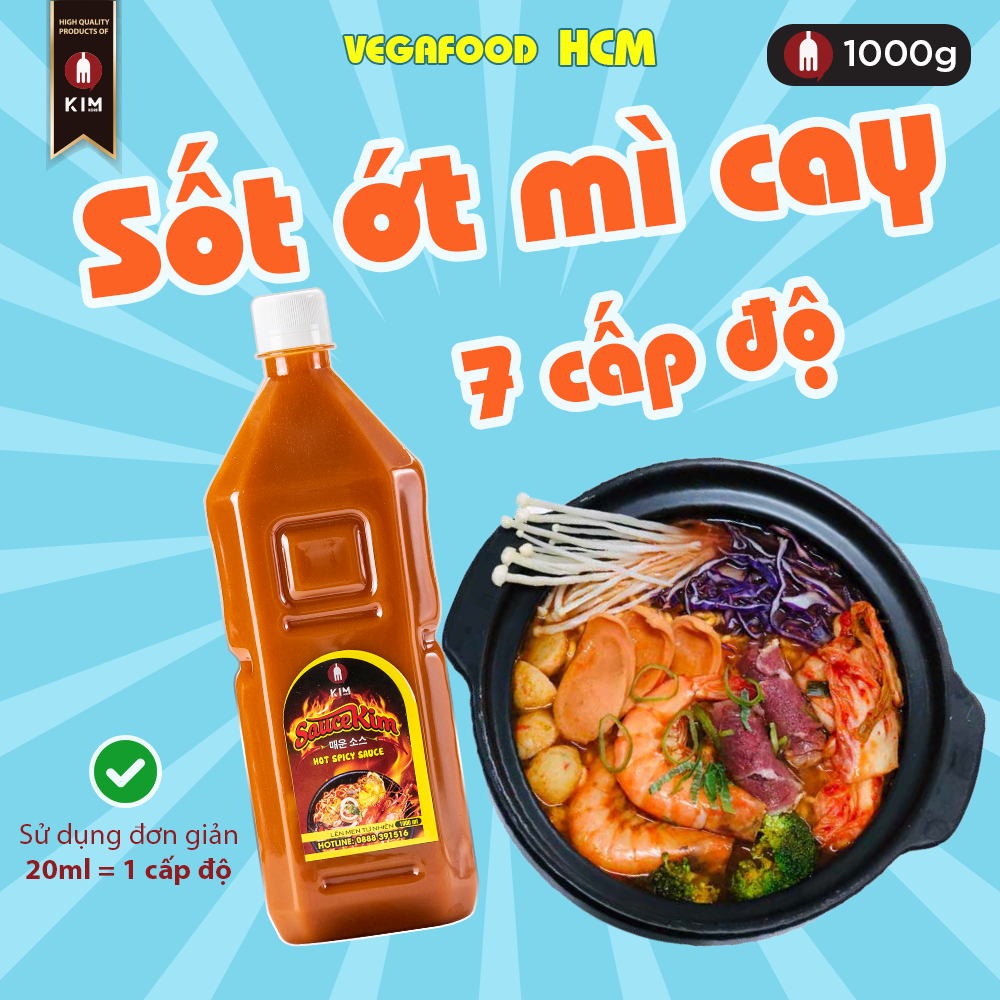 Sốt ớt tạo cấp độ mì cay hàn quốc saucekim