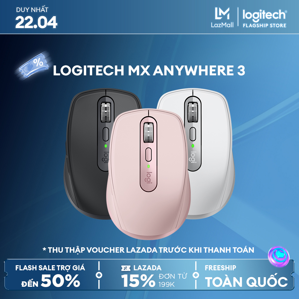 Logitech Mx Anywhere 3S Wireless Silent Mouse