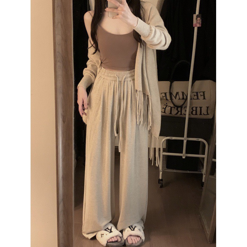 Quần ống xuông tăm cạp chun kèm dây rút - 247StoreFashion - Quansuongtam150.0196_P3K1