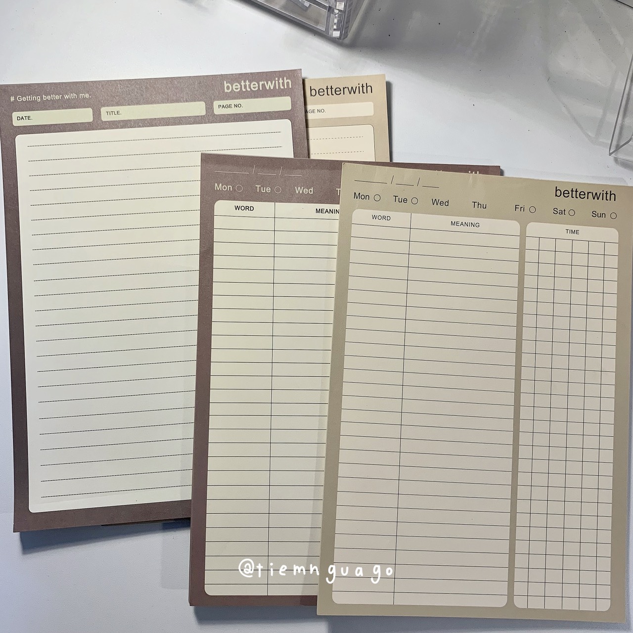 Tập Note B5 ghi chú, take note từ vựng BetterWith 30 tờ - Tiệm Ngựa Gỗ