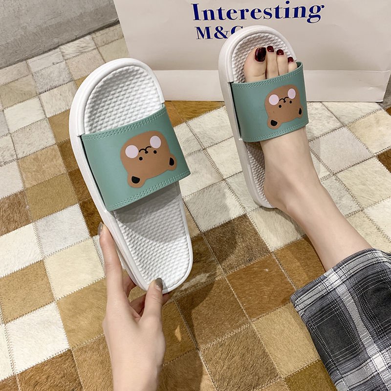 Dép lê ulzzang gấu má hồng d65