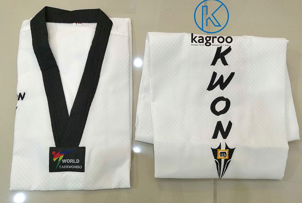 Võ Phục Taekwondo - Kwon Star Fighter - Vải Kim Cương Ô Vuông