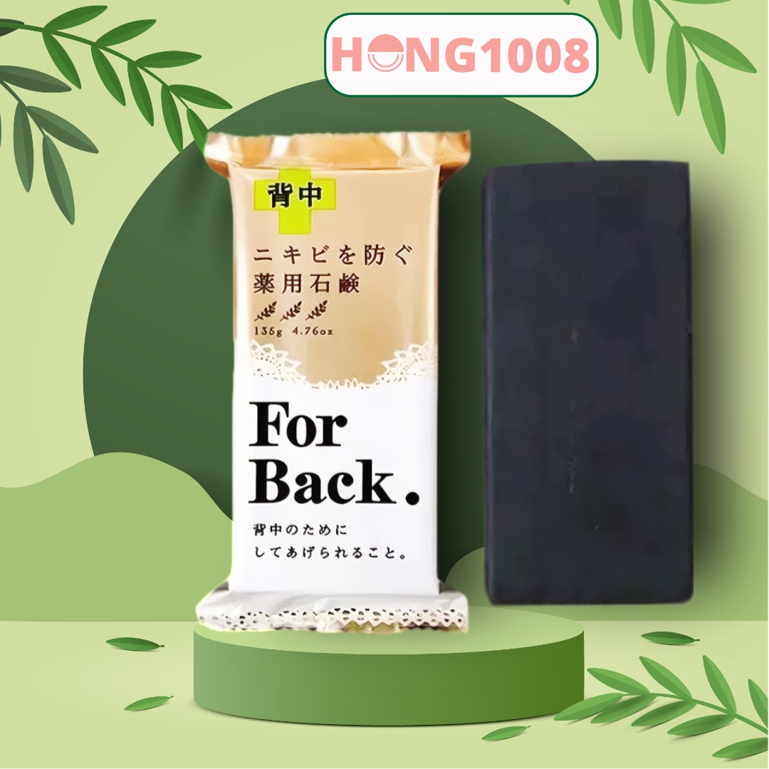   Hoàn tiền 20%  Xà Phòng Pelican For Back Medicated 135g Hỗ Trợ Cải Thiện Mụn Lưng Nhật Bản - Xà bông cục For back 135g - Shop Hong1008 